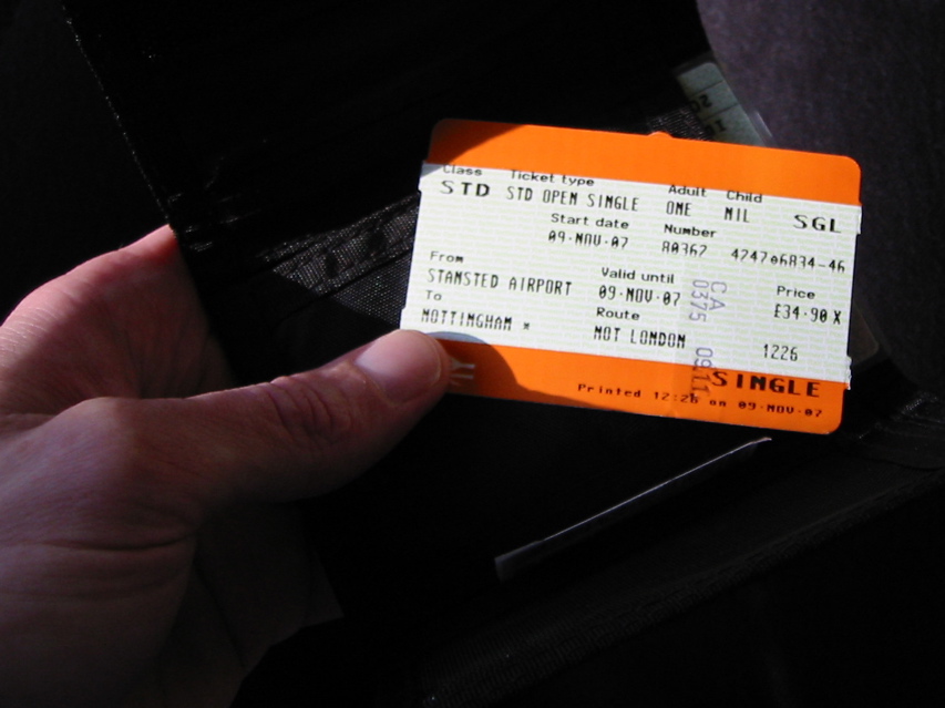 Ticket to Nottingham