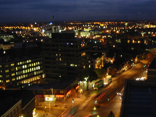 Nottingham at night