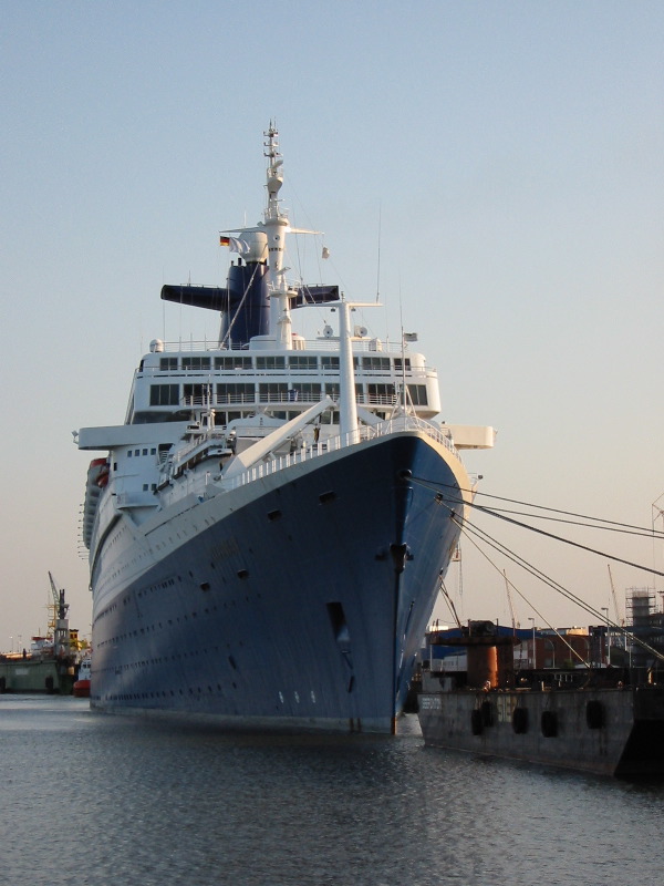 The Norway's current home: The old "banana pier" in Bremerhaven.