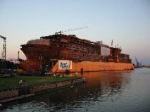 Meanwhile, the "Pride of America" is back in the drydock.
