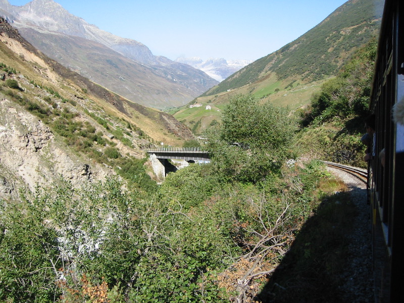 Noch eine Brücke, und wir sind in Realp