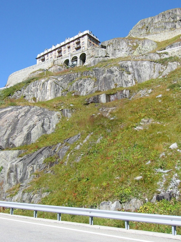 Kurz unterhalb des Hotels Belvedere