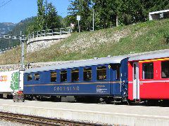 Dem Speisewagen nach könnte dies ein Glacier-Express sein