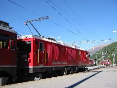 Dieser hier soll bald in Richtung Bernina abfahren