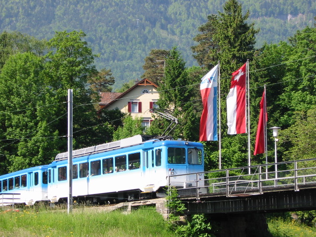 Diese Bahn fährt auf den Rigi