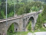 Die Solis-Brücke, etwas abwärts im Tal