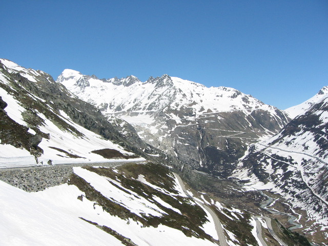 Galenstock, Rhonegletscher und Furkapass