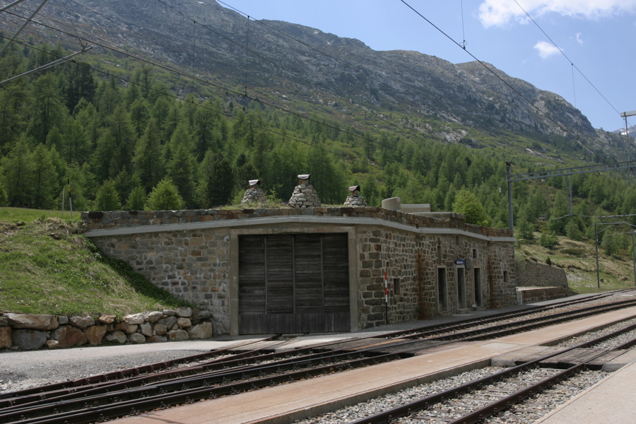 Das Depot für die Schneeschleuder