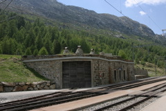 Das Depot für die Schneeschleuder