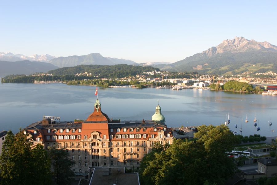 Immer wieder schön: Der Blick vom Balkon