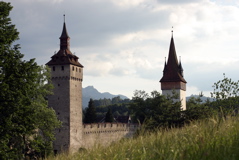 Zwei Museggmauer-Türme...