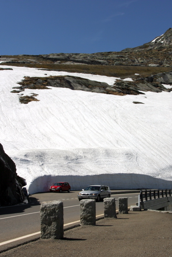 Ein "wenig" Schnee liegt hier noch