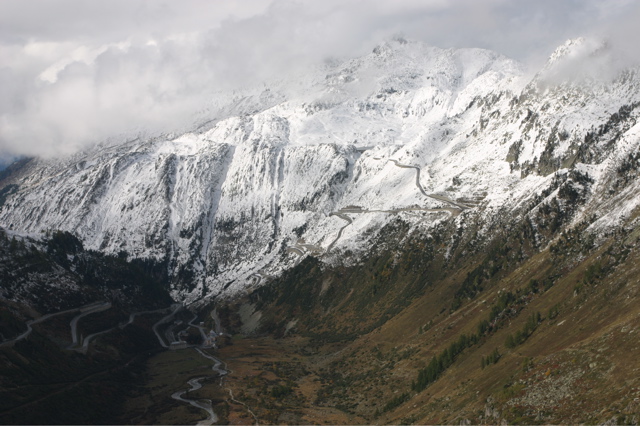 Verschneiter Grimselpass