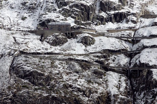 Hotel Belvedere im Schnee